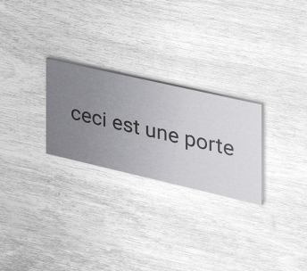 Plaque de porte OR à Grenoble ou plaque boite aux lettres, Habitat -  Amalgame imprimeur-graveur