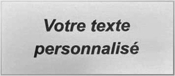 Etiquette boite aux lettre aluminium