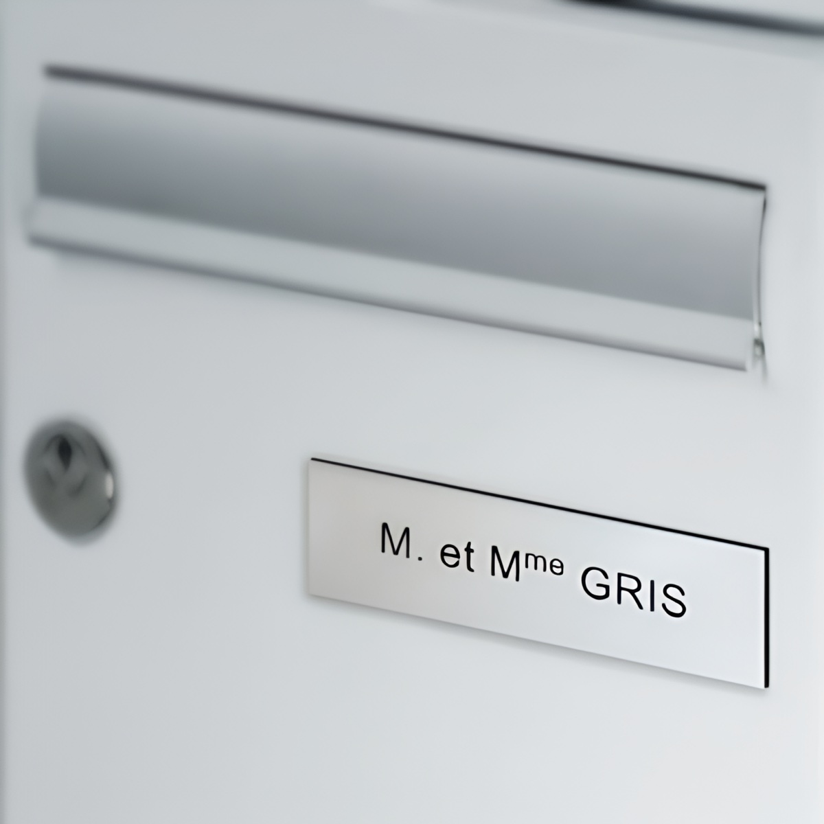 Plaque de boite aux lettres