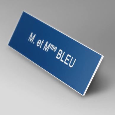 Mockup de plaque