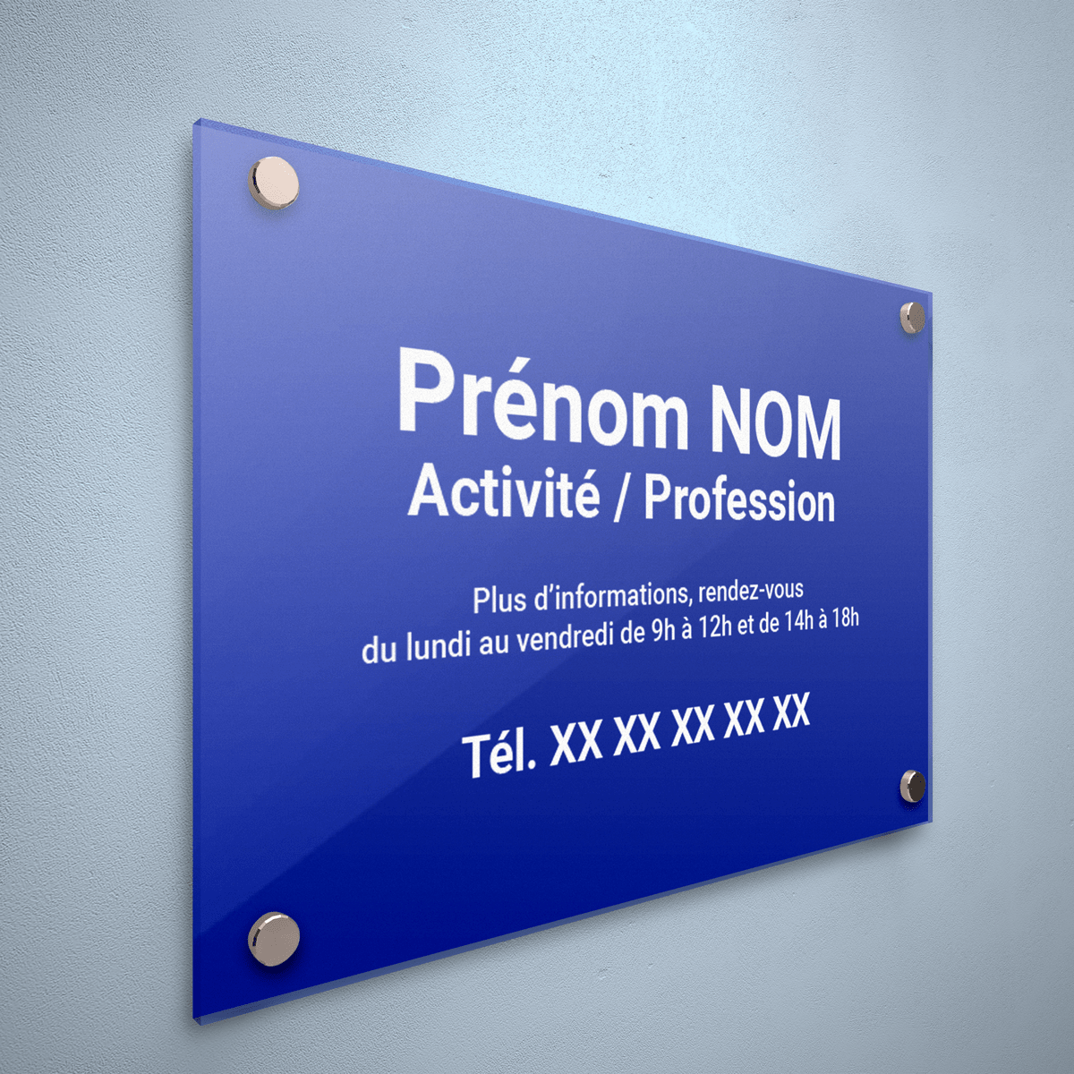 Plaque professionnelle